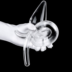 Kinky Puppy Plug queue Zoo Tail XL 12 x 6 cm - Queue 30 cm Transparente
